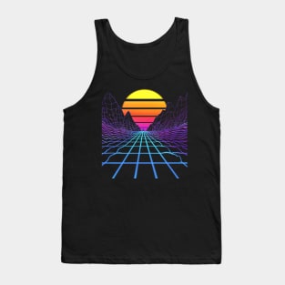 Radiant Mountains Sunset Tank Top